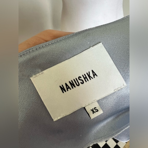 Nanushka Elia Button Down Blue Satin Charmeuse Camisole Size XS - Picture 12 of 15